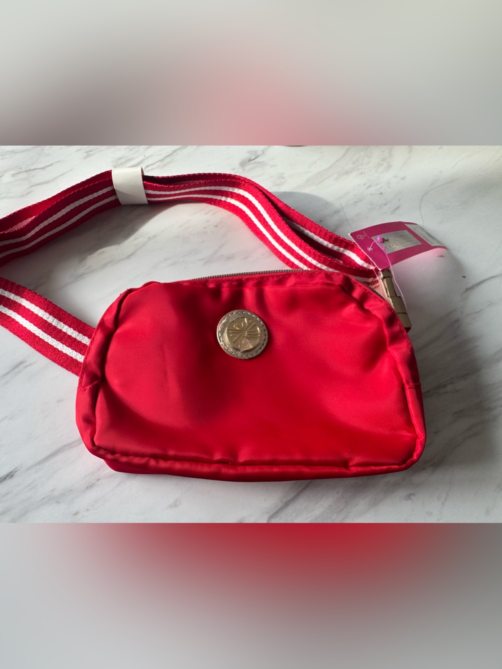 Lilly Pulitzer Jeanie Belt Bag Amaryllis Red